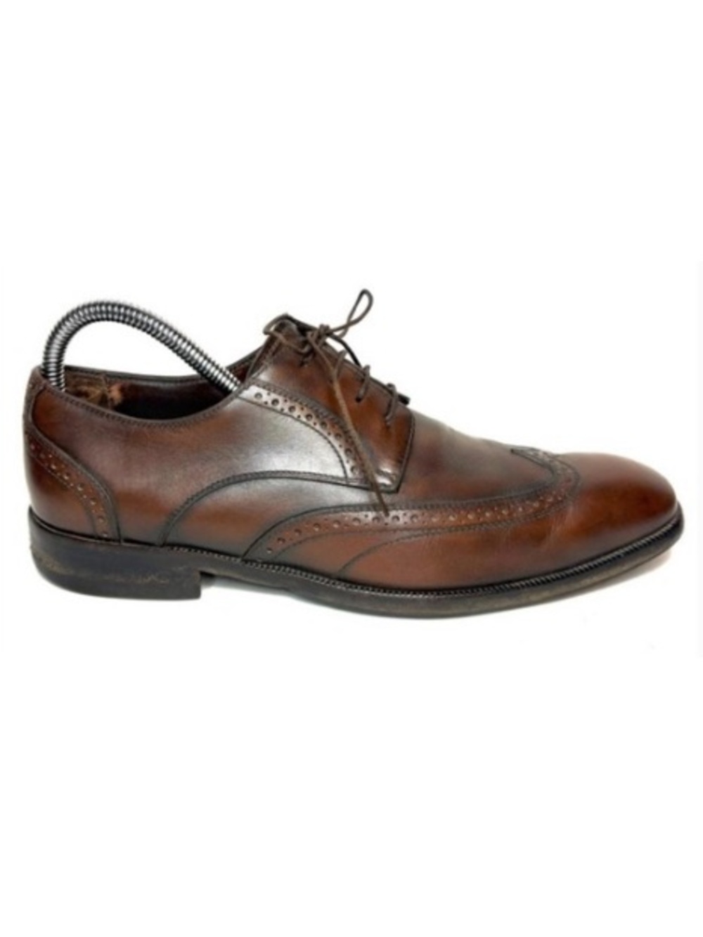 Salvatore Ferragamo Men’s Brown Leather Oxfords | 7